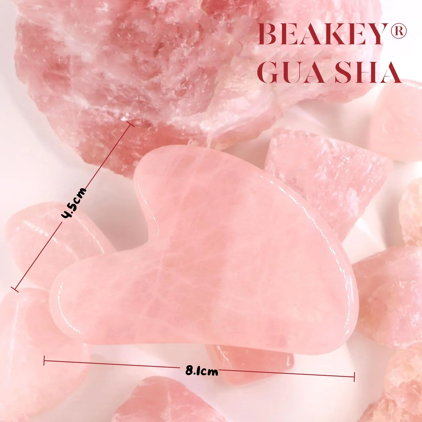 Rodillo y Gua Sha rosa