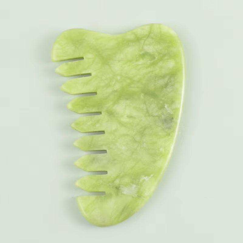 100% Natural Jade Stone Gua Sha Skin Massager for Face Comb Body Acupuncture Stick Beauty Health SPA anti Aging Wrinkle Tighten