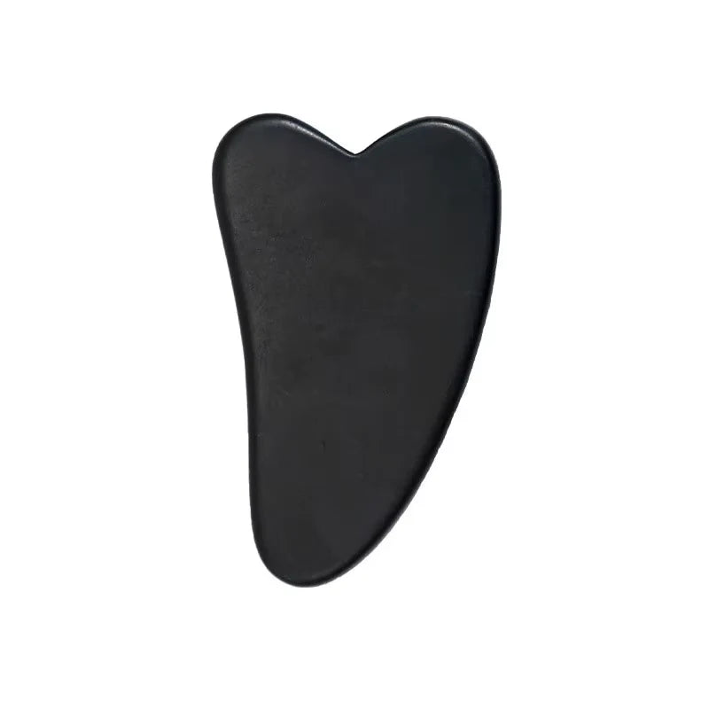 Masajeador facial de piedra natural Gua Sha con rodillo de jade