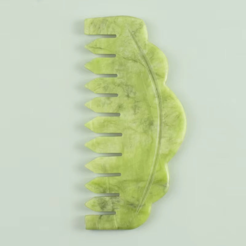100% Natural Jade Stone Gua Sha Skin Massager for Face Comb Body Acupuncture Stick Beauty Health SPA anti Aging Wrinkle Tighten