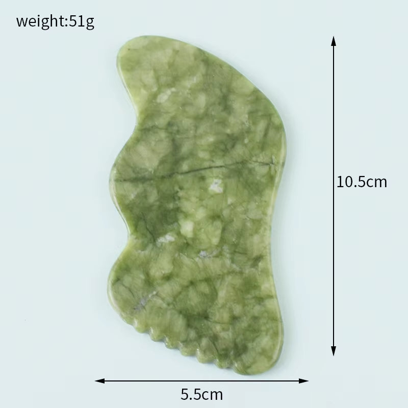 100% Natural Jade Stone Gua Sha Skin Massager for Face Comb Body Acupuncture Stick Beauty Health SPA anti Aging Wrinkle Tighten