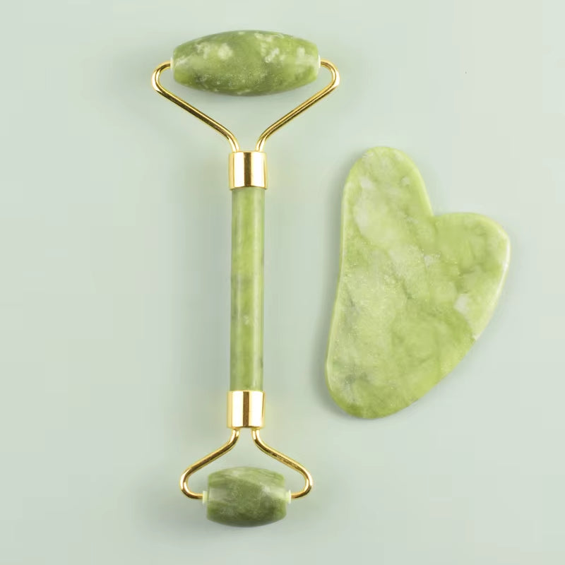 100% Natural Jade Stone Gua Sha Skin Massager for Face Comb Body Acupuncture Stick Beauty Health SPA anti Aging Wrinkle Tighten