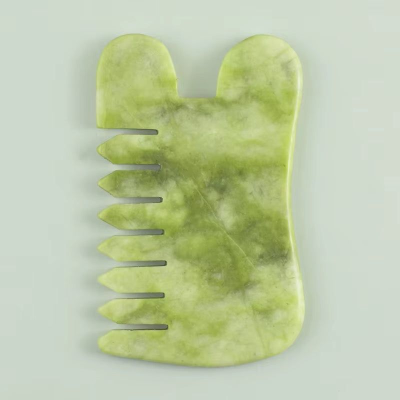 100% Natural Jade Stone Gua Sha Skin Massager for Face Comb Body Acupuncture Stick Beauty Health SPA anti Aging Wrinkle Tighten